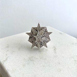 Eddie Borgo Pavé Pentagram Star Ring Size 6